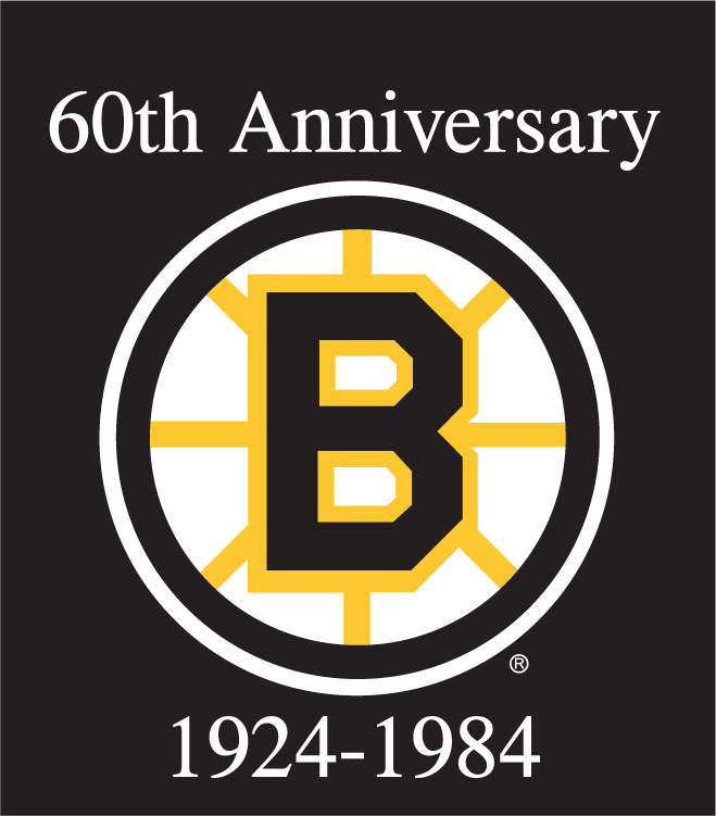 Boston Bruins 1983 84 Anniversary Logo iron on paper